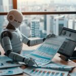 Courtier discute crédit avec client